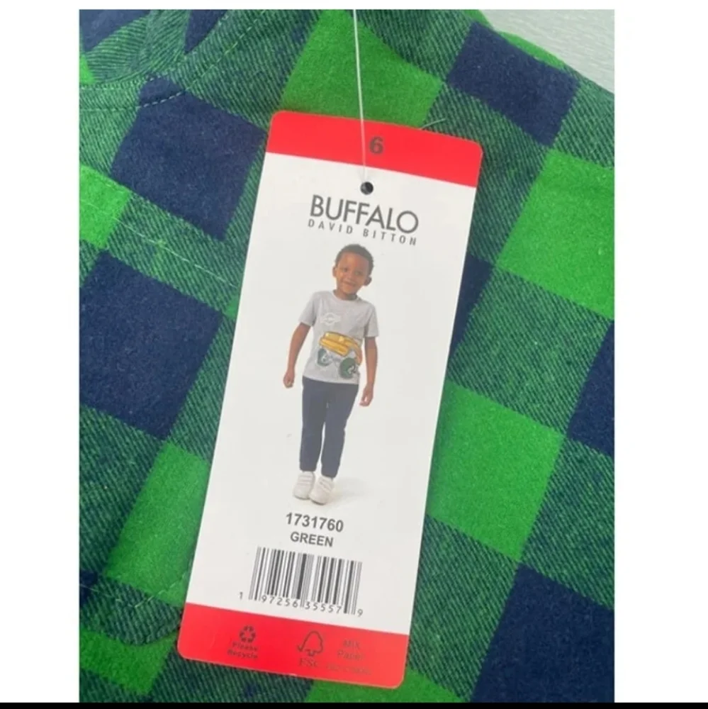 BUFFALO DAVID BITTON BOYS 3 PIECE OUTFIT BRAND NEW WITH TAGS GREEN & NAVY BLU